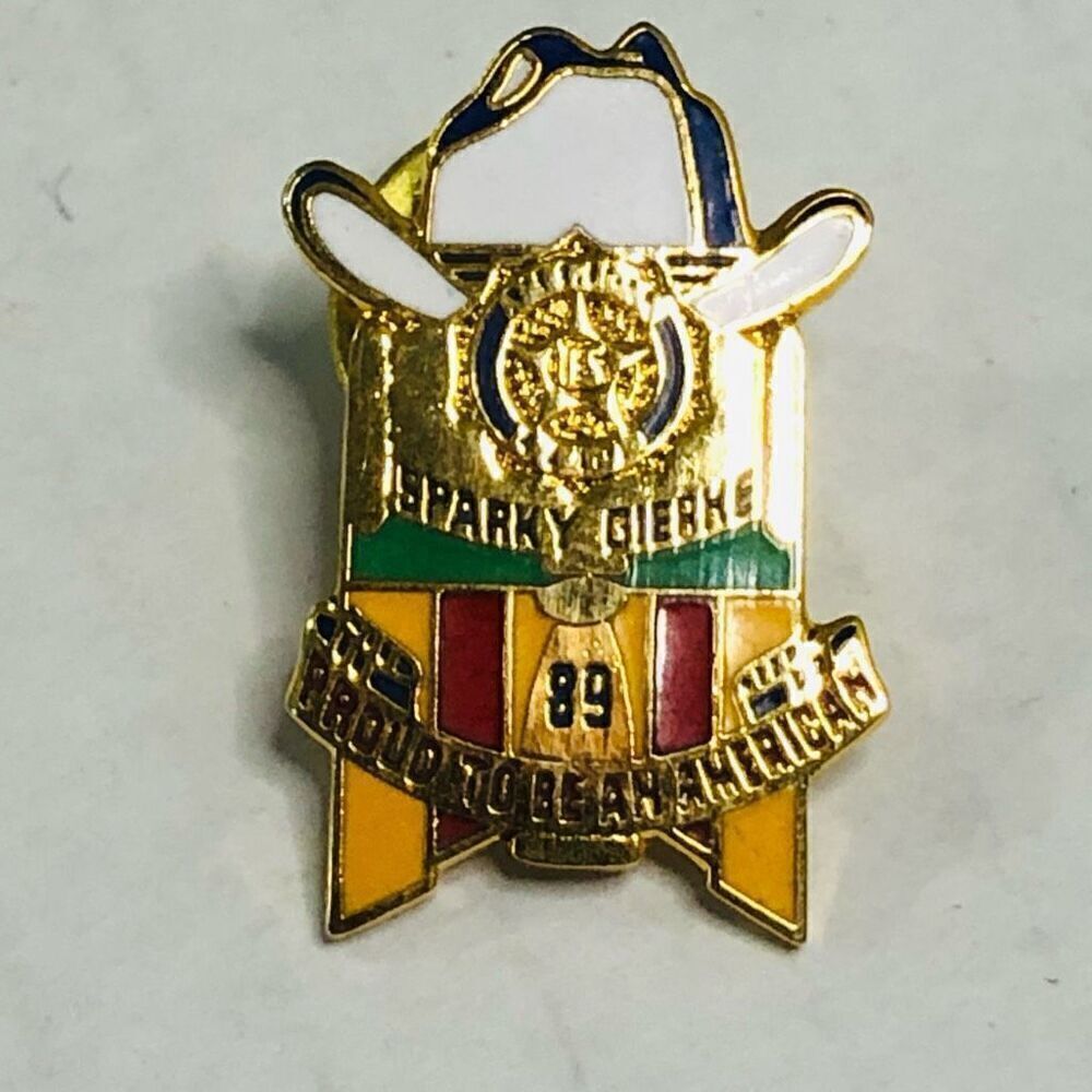 elks pin‎ sparky gierke lapel pin pinback button club collectible vintage